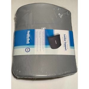 Everlasting Comfort Portable Gray Lumbar Support Pillow for a Chair or Seat